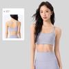 Lu Same Style Double-Shoulder Strap Sling Sports Intimates Women's Fixed Cup Bubble Wrap Running Beauty Back Yoga Vest Workout Bra