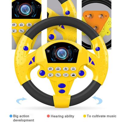 Baby Steering Toy Car Steering Wheel Sounds Toy Simulation Driving Toys Copilot Steering Wheel Game Baby Stroller Music Kid Gift