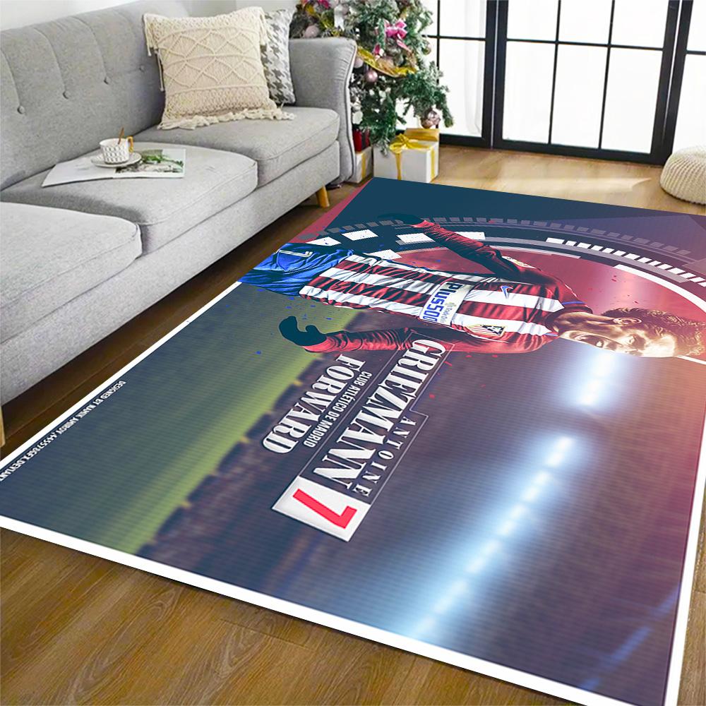 Griezmann's Jersey Floor Mat Design for Balcony Entryway Outdoor Playrooms Anti-slip Rug Anime Office Decor Wedding Party Gift