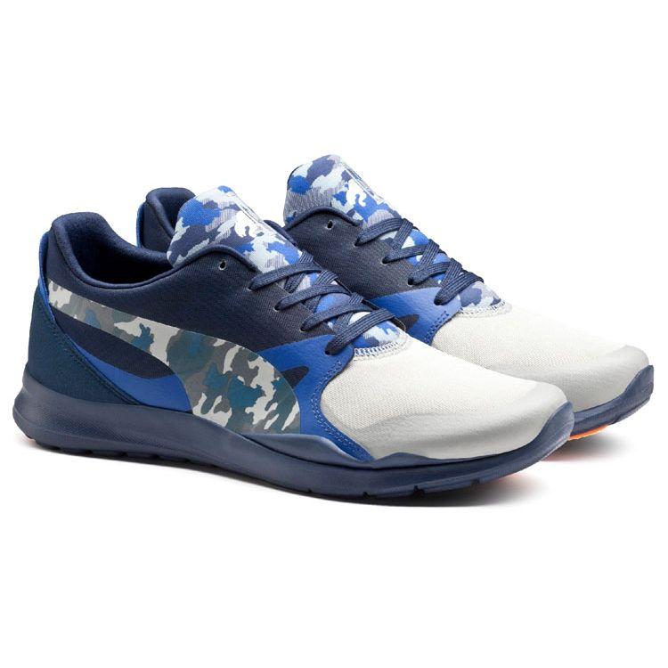PUMA Low Top Casual Sneakers White Blue Camo Unisex Unknown 362060-01