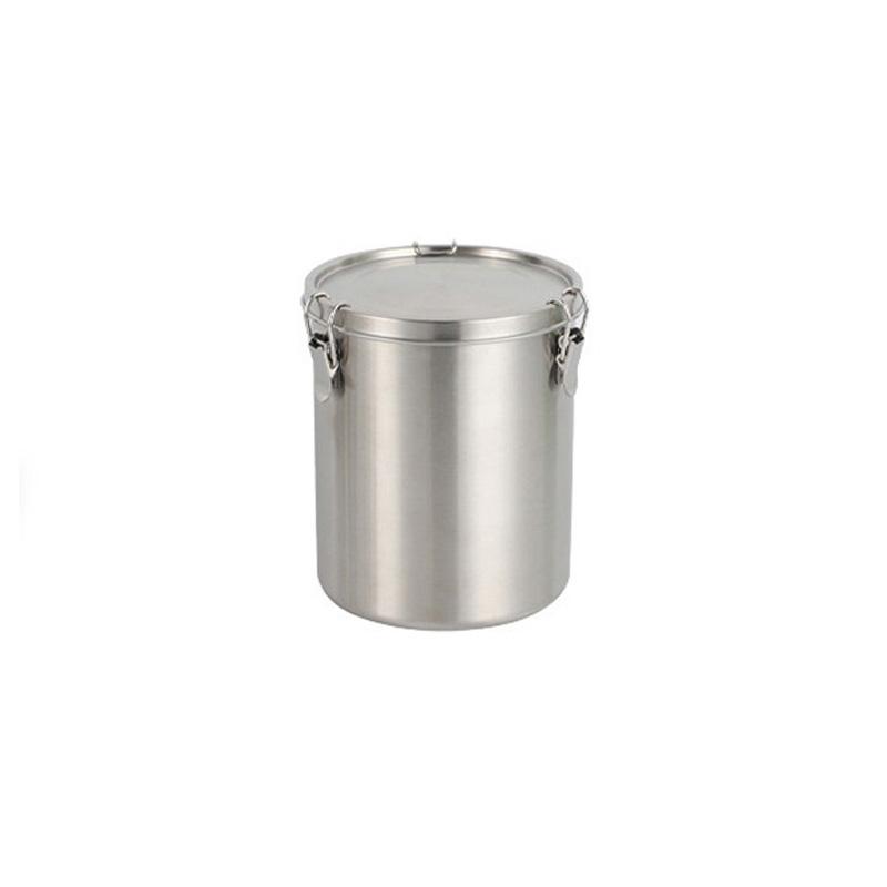 Stainless Steel Storage Tank Sealed Tank Food Storage Container with Scale Large Capacity Coffee Bean Cereal Tea Storage Tank