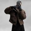 Men's Winter Lambswool Fleece Jacket with A Cool, Edgy Look, Quilted Baseball-Style Jacket, Couples' Matching Jackets