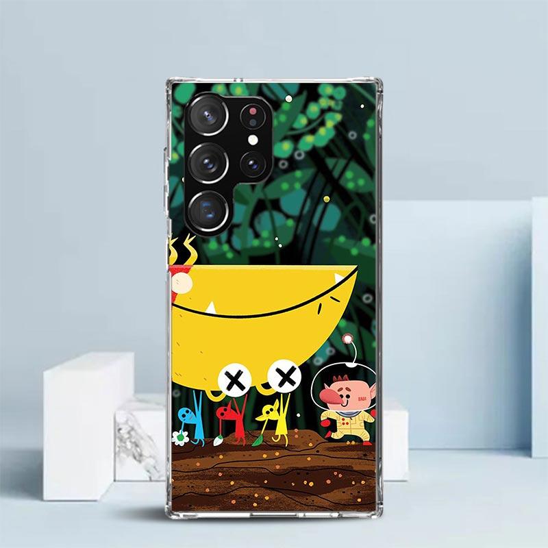 Game P-PikminS 4 Soft Cover for Samsung Galaxy S25 Edge S26 S24 S23 Ultra Phone Case S22 S21 Plus S20 FE Print Pattern Shell Gal