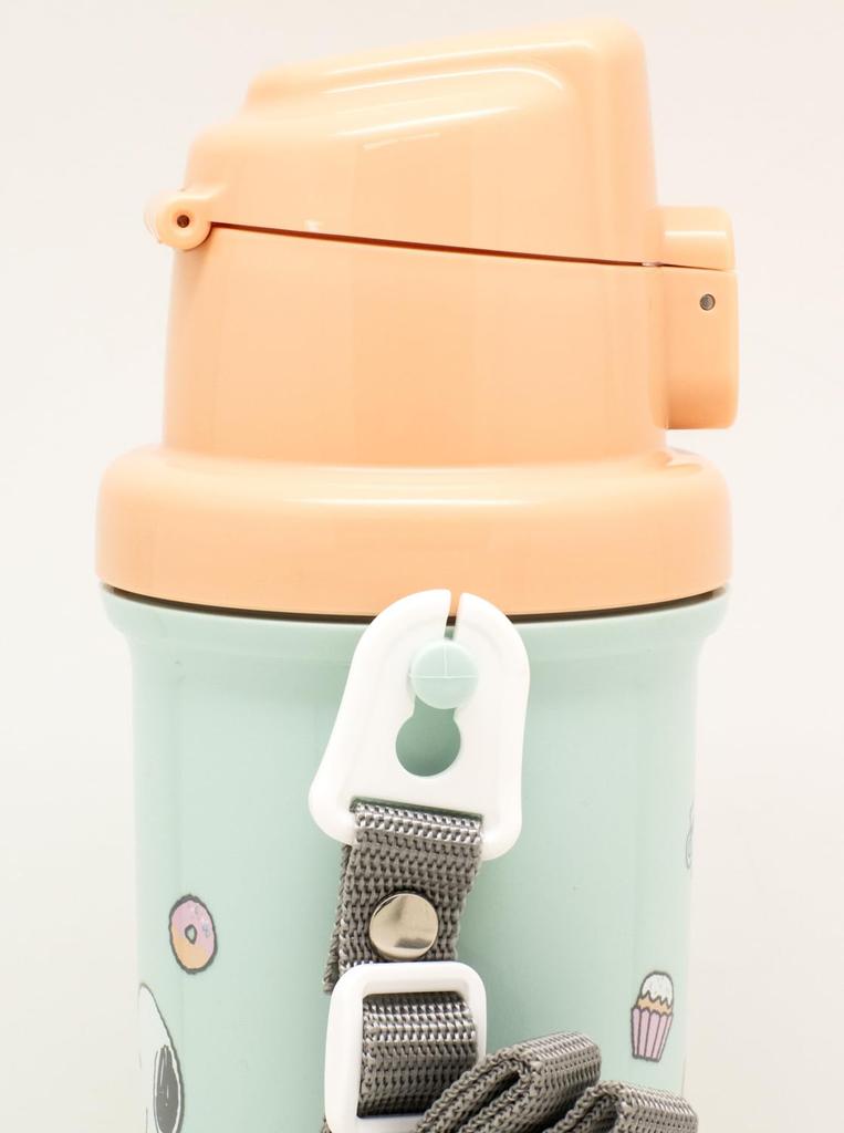OSK Snoopy Water Made In with Dedicated Shoulder Wide Easy To Drink Easy To Suitable for and Students Bottle, 600ml, Japan, Strap, One-Touch Opening,