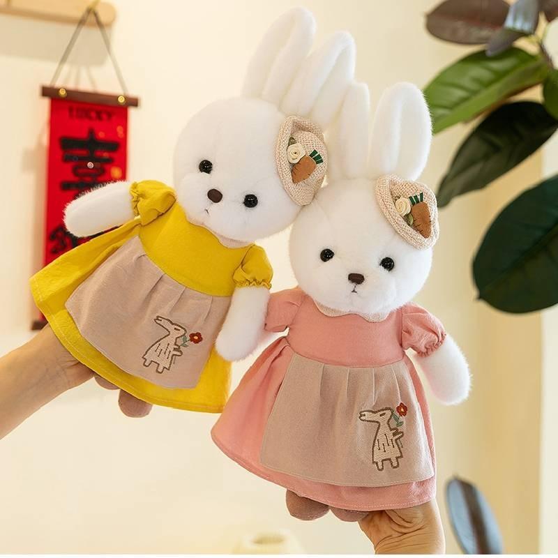 Adorable Plush Bunny Toy For Kids Soft Stuffed Animal Doll Perfect Birthday Gift