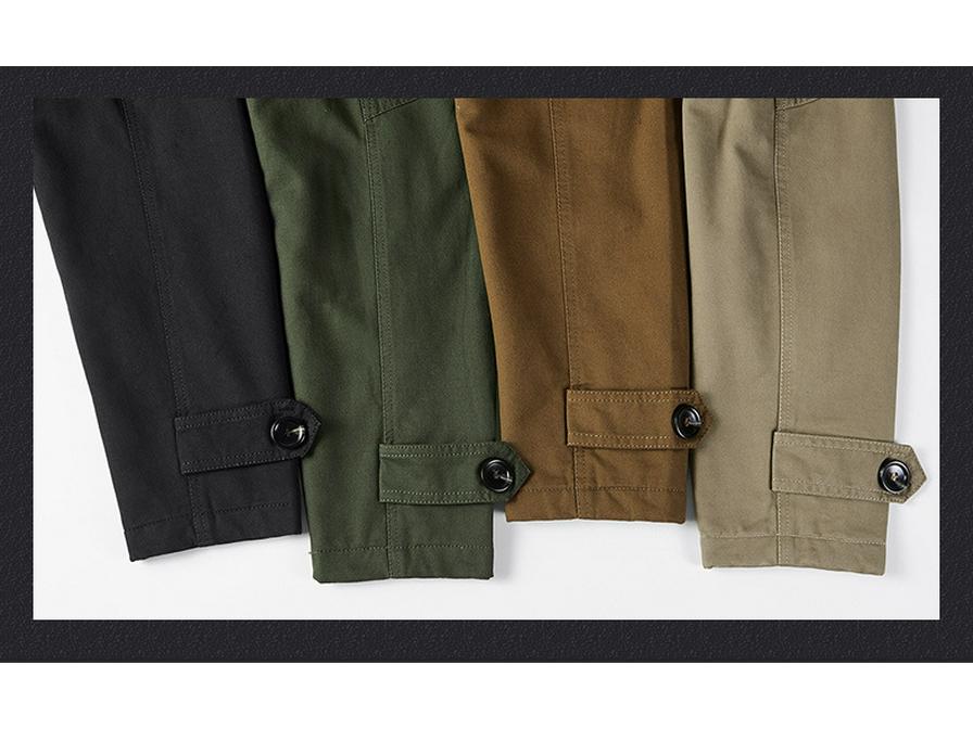 Men's Cross-Border Casual Fleece-Lined Cotton Jacket - Warm Mid-Length Trench for Autumn/Winter