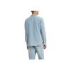 Levis SS22 Water Washed Solid Color Spliced Logo Long Sleeve Shirt Men shirts Blue 85745-0003