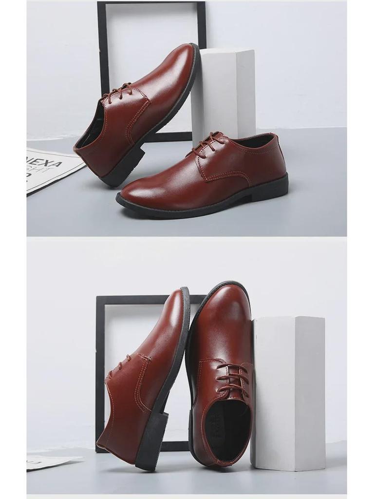 Herren Trendige Schnürleder Schuhe - Britischer Business & Casual Koreanischer Stil