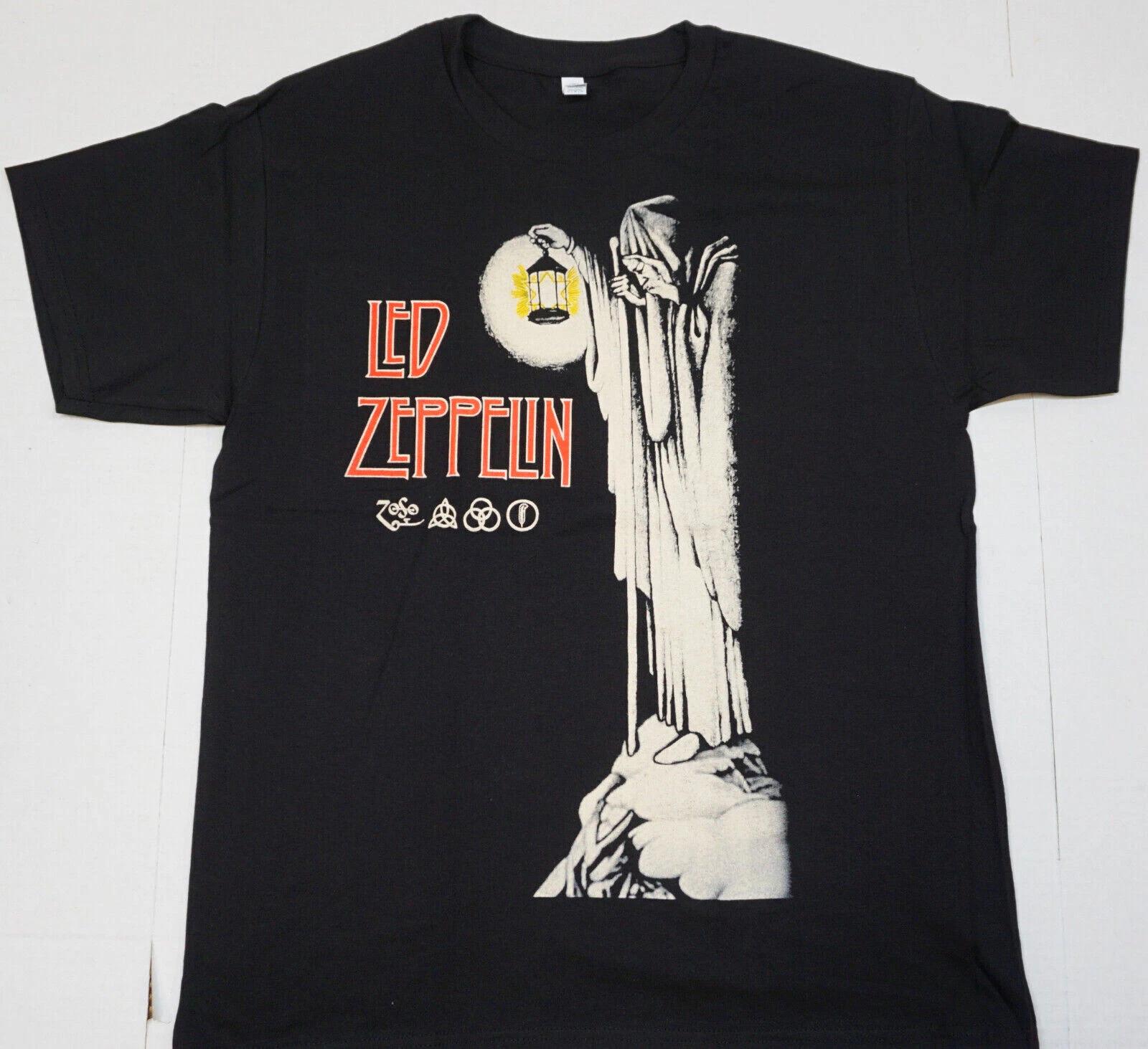 

Футболка Led Zeppelin Классический Рок Plant Paige Bonham JPJ Тройник Мужская Черная Новая XXL