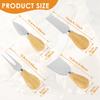 16Pcs Cheese Knives Set Stainless Steel Butter Cutter Spreader Portable Cheese Cutter Cheese Fork for Party Wedding Christmas