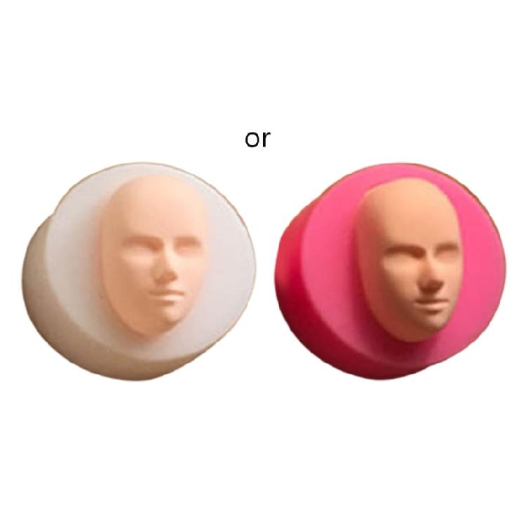 Dolls Head Face Mould, Silicone Baby Head Molds, Baby Shower Fondant Cake Mould