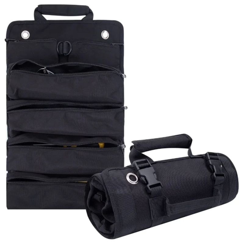 AEE4-Multi-Purpose Tool Bag Professional Multi Pocket Hardware Tools Pouch Roll UP Portable Small Tools Organizer Bag