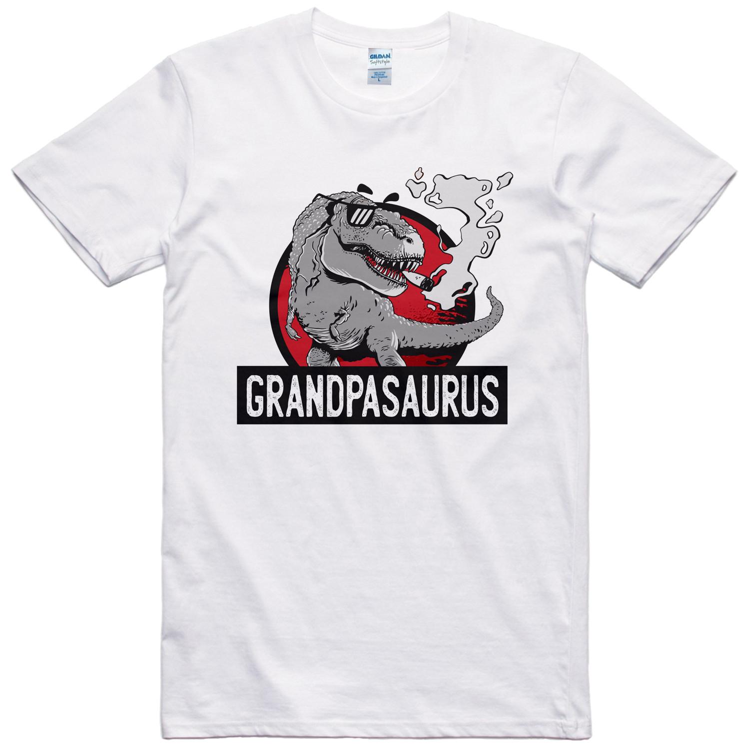 Grandad T Shirt Funny Print Dinosaur Regular Fit 100% Cotton Tee S разноцветный