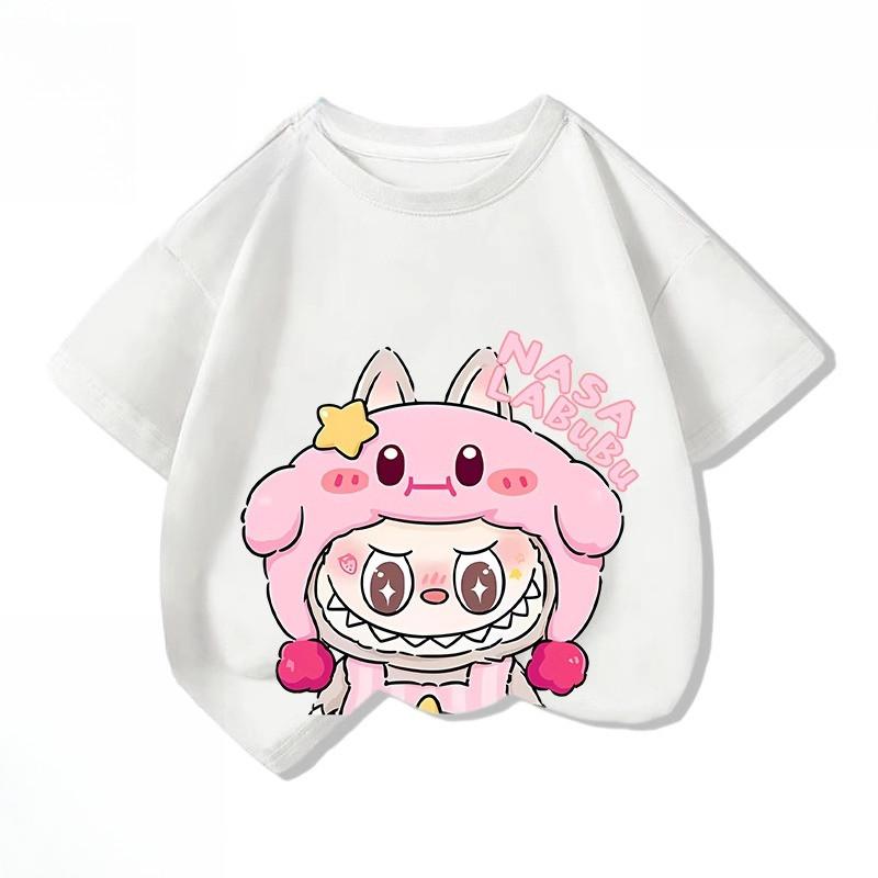 Cartoon T-shirt Unisex Short Sleeved Children's Top