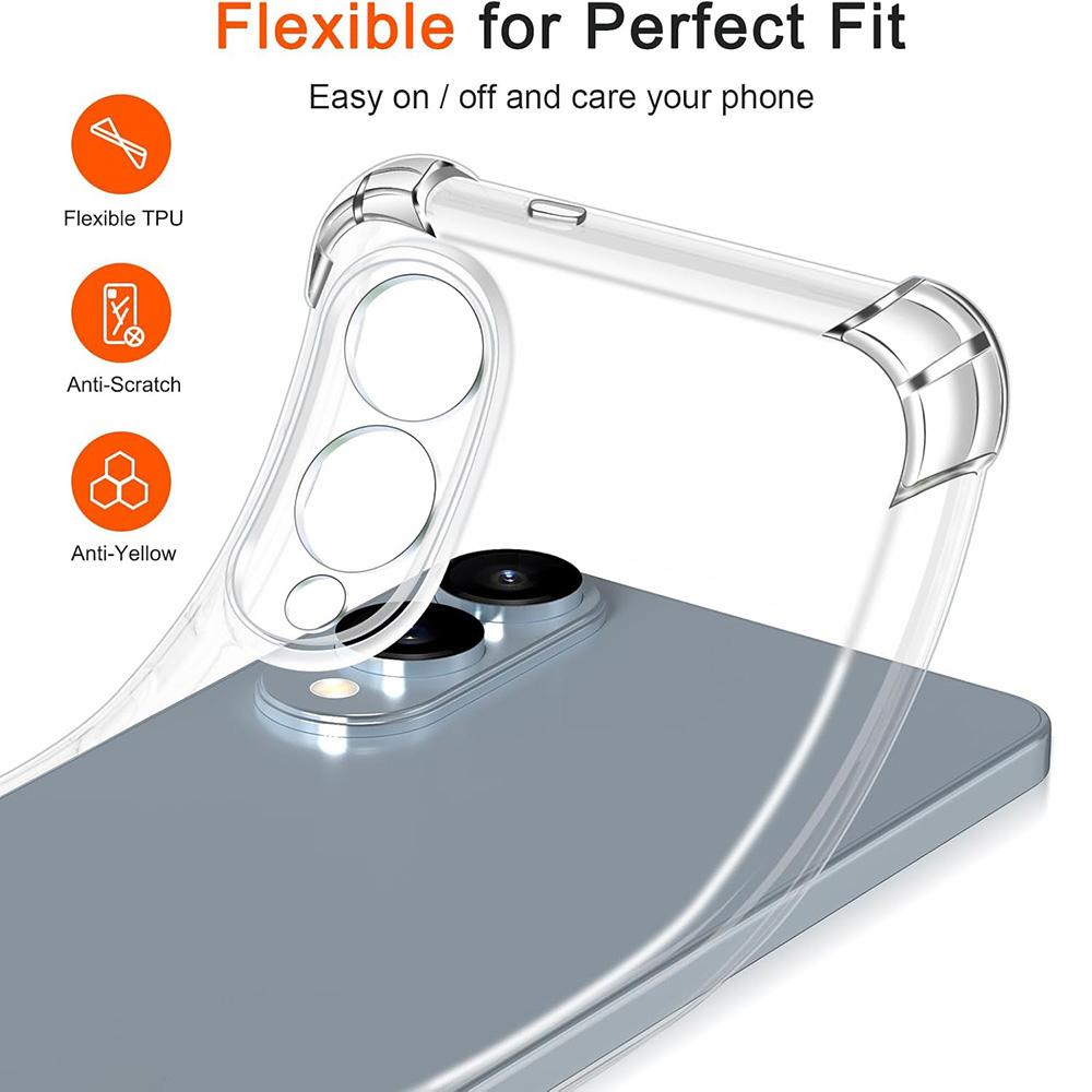 

Shockproof Silicone Soft Case For Samsung Galaxy S25 Edge Ultra Plus Ultra Thin Clear Back Cover S25ultra S25Edge S 25 + Shell Galaxy S25 Edge