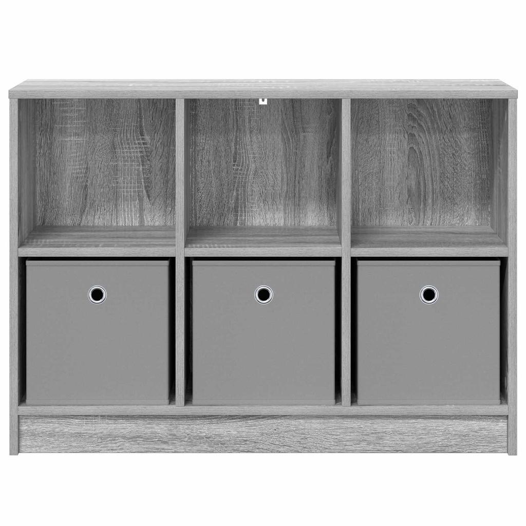 Sideboard with Drawers Grey Sonoma 88.5 X 27.5 X 63.5 Cm