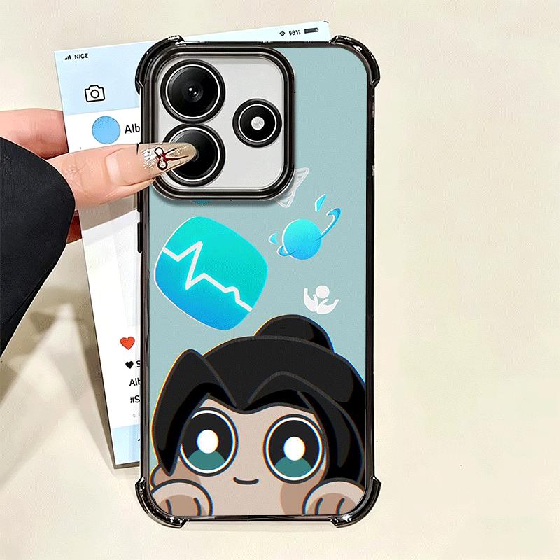 V-Valorant Cute Catoon Plating Phone Case For Xiaomi Poco X5 X6 X7 X8 Pro Max F8 Ultra F7 M8 M7 M5S Redmi 15C 15 14C 13C 13 X3 1
