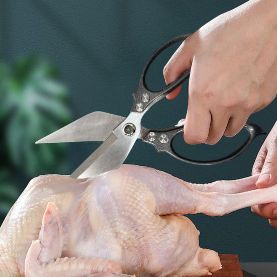 Kitchen Shears Heavy Duty Food Scissors Stainless Steel Blades Kitchen Scissors for Meat Fish Poultry Vegetables