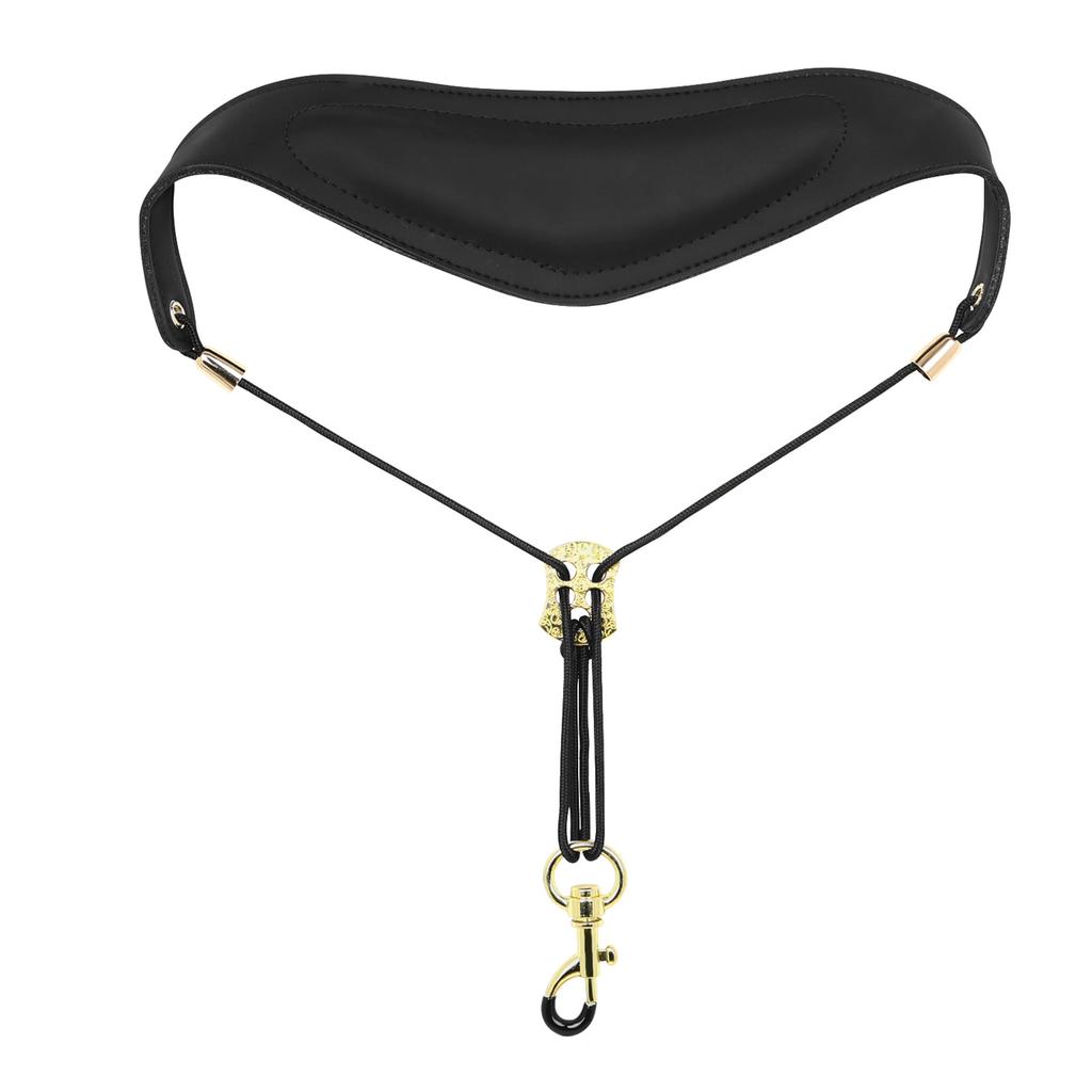 Tracolla per Sassofono Sax Cintura a Tracolla in Pelle Nera per Sassofono Contralto/Tenore/Soprano Accessori per Strumenti a Fiato