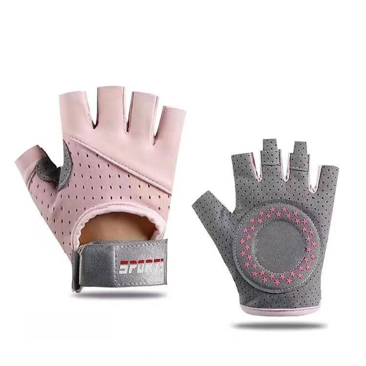 Ice Silk Fitness Gloves For Women With Nonslip Grip For Yoga And Cycling