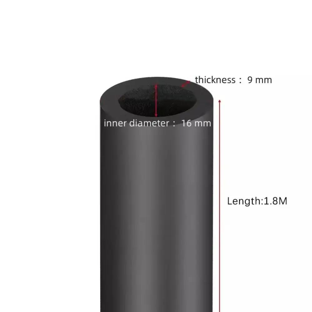 

1.8M Black Sponge Rubber Pipe Antifreeze Self-adhesive Thermal Insulation Tubular Waterproof Thickened Protective Sleeve небо синє кольору