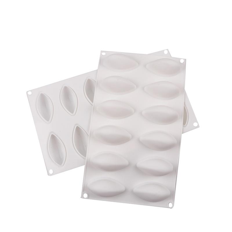 6-Cavity Football Silicone Mold - Multi-Use for Mango Jelly Mousse Cake Ice Cream Chocolate Fondant Baking