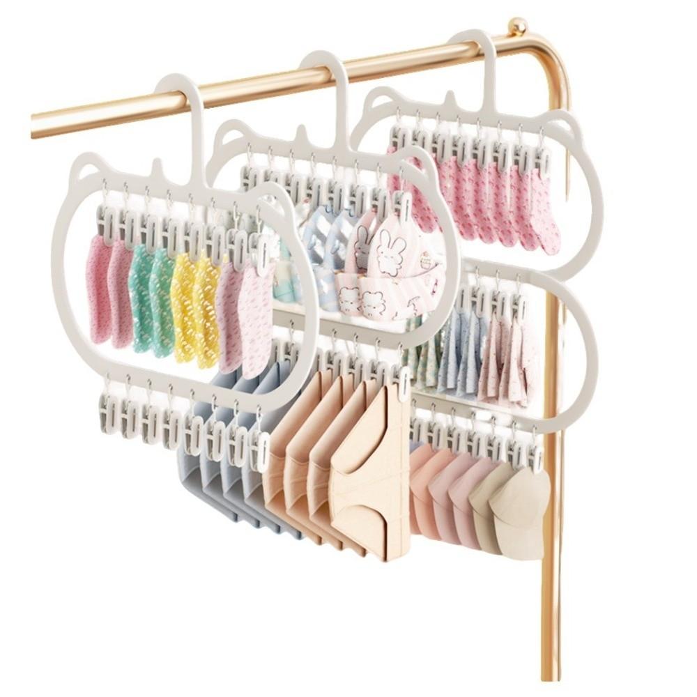 Space-saving Sock Drying Rack Multi-clip Sock Drying Hanger  Socks Underwear
