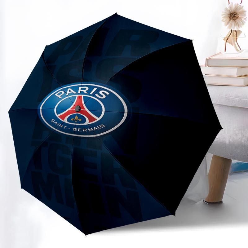 Printed Football Club Logo Printed Folding Umbrella,Outdoor,Leisure,And Travel Umbrella,Durable Umbrella Fabric,Birthday And Holiday Gift