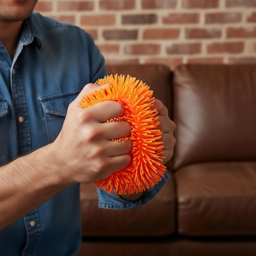 Stretchy Sensory Ball with Lights Stretchable Tentacles Cool Ball 17cm/6.69inch for Boys Girls Ages 3+ Birthday Gifts