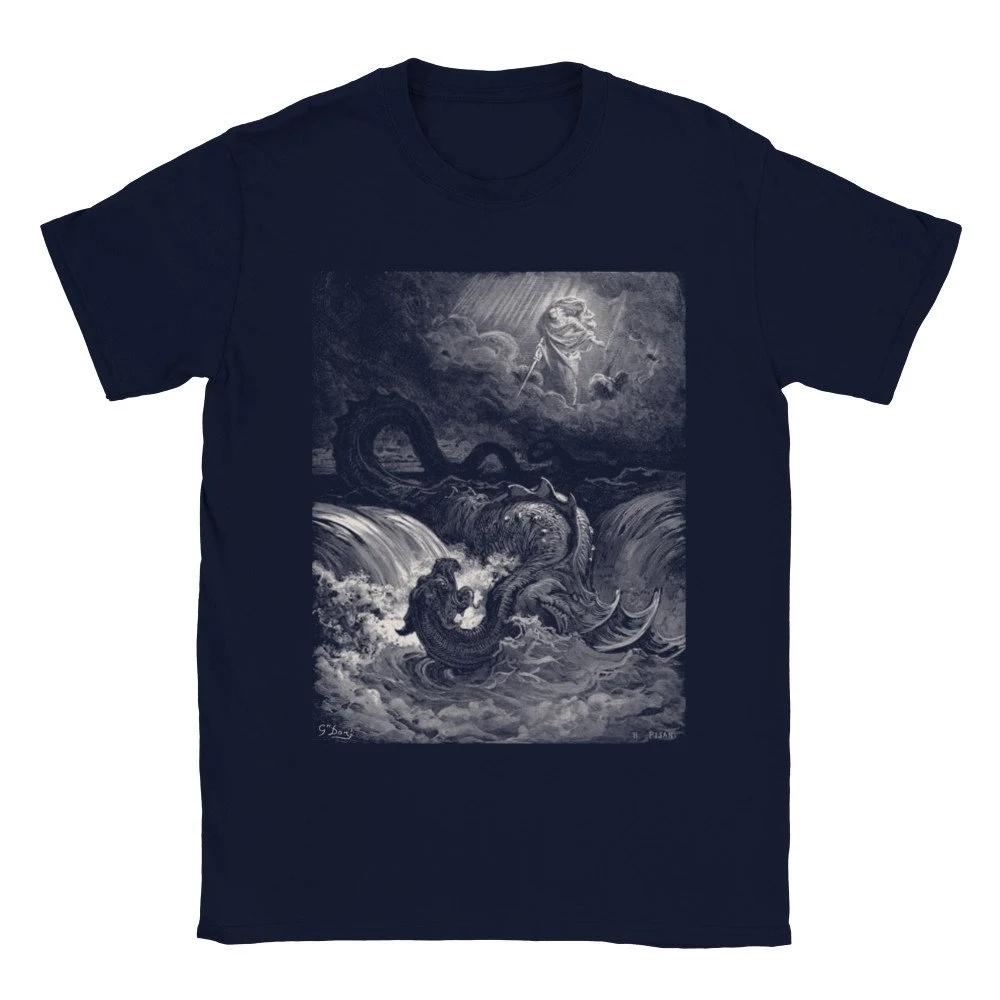 Best Selling Fashion Summer New Gustave Dore T Shirt. The Destruction of Leviathan. Classic Unisex Crewneck T-shirt Men Tee
