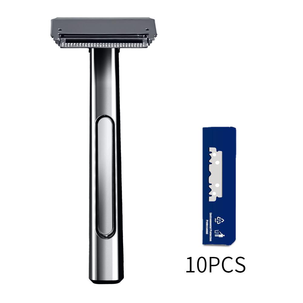 Classic Double-Layer Metal Razor Stand for Manual Shaving Razors