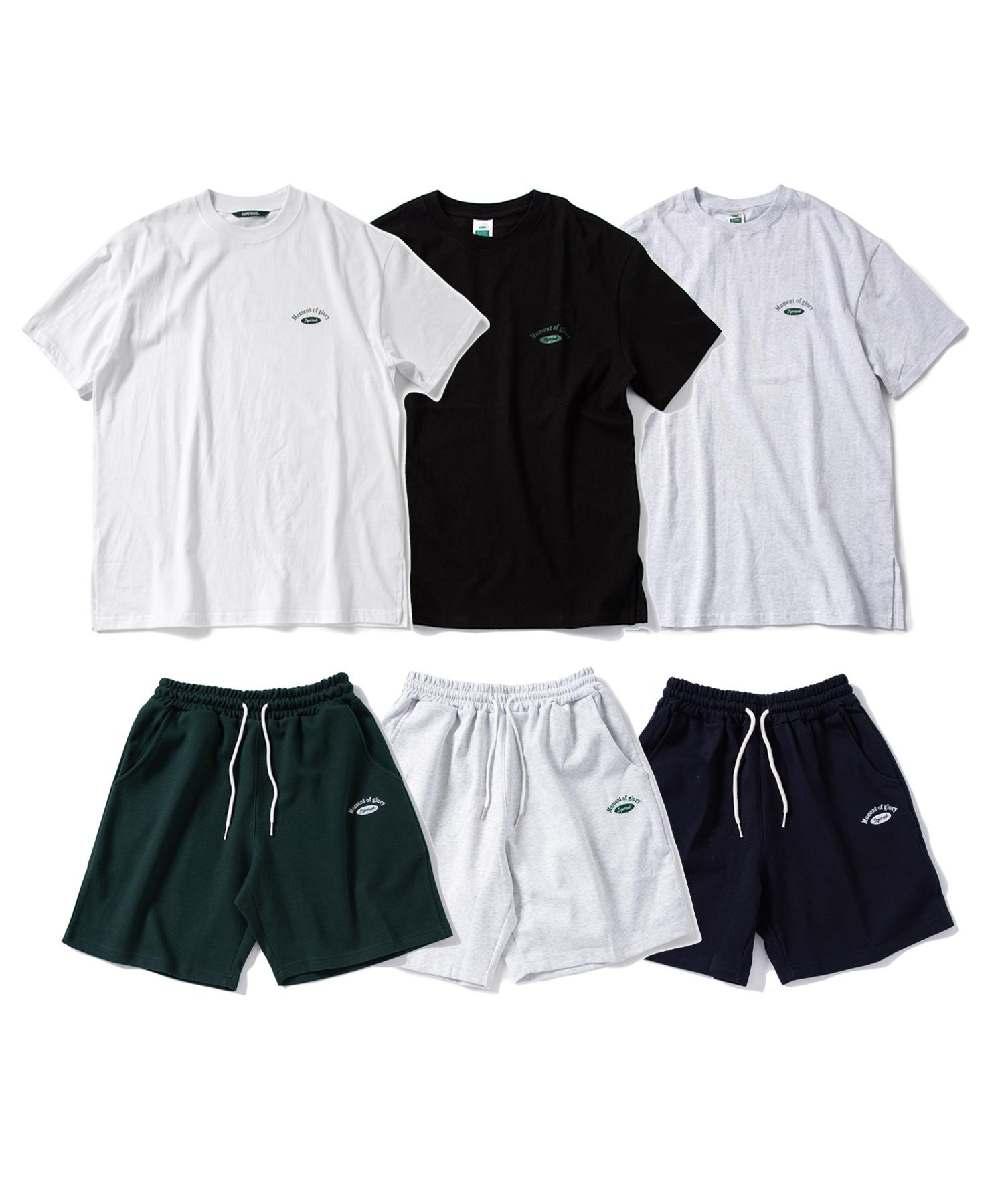 Super Serve Signature Logo Short Sleeve T-Shirt & Loose Fit Shorts Set Navy/S