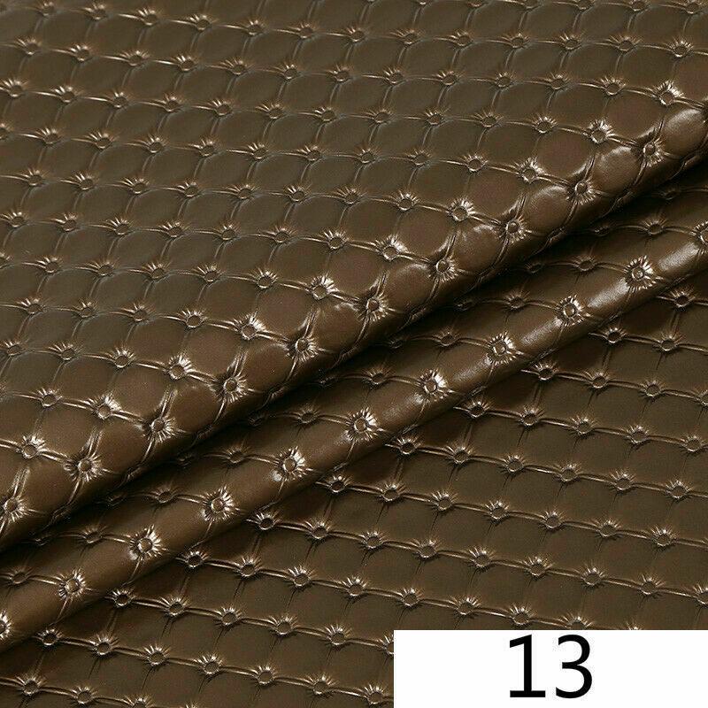 100x138cm Ražená PU kůže Umělá Syntetická Kůže Látky na Šití DIY Taška Pohovka Dekorace do Auta Domácí Čalounický Materiál