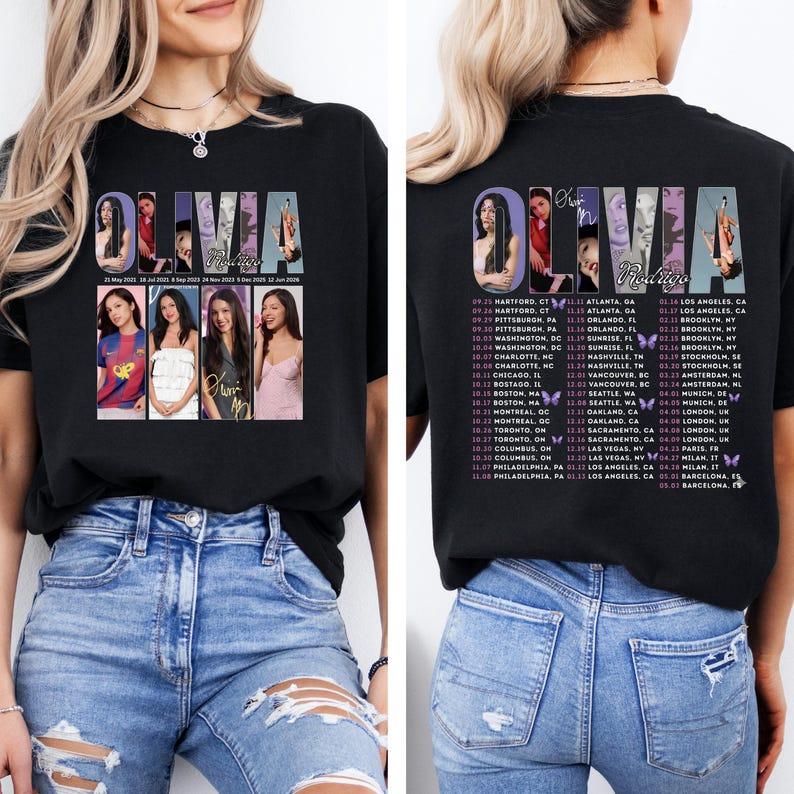Olivia Rodrigo Guts Koszulka Graficzna Damska Męska Streetwear Oversize Wysokiej Jakości Hip Hop Ciężka Bawełna Krótki Rękaw Odzież Damska Męska