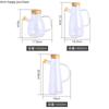 Transparent Glass Oil Can Soy Sauce Bottle Vinegar Pot Condiment Bottles Oil Bottle with Scale Kitchen Supplies Seasoning Bottle
