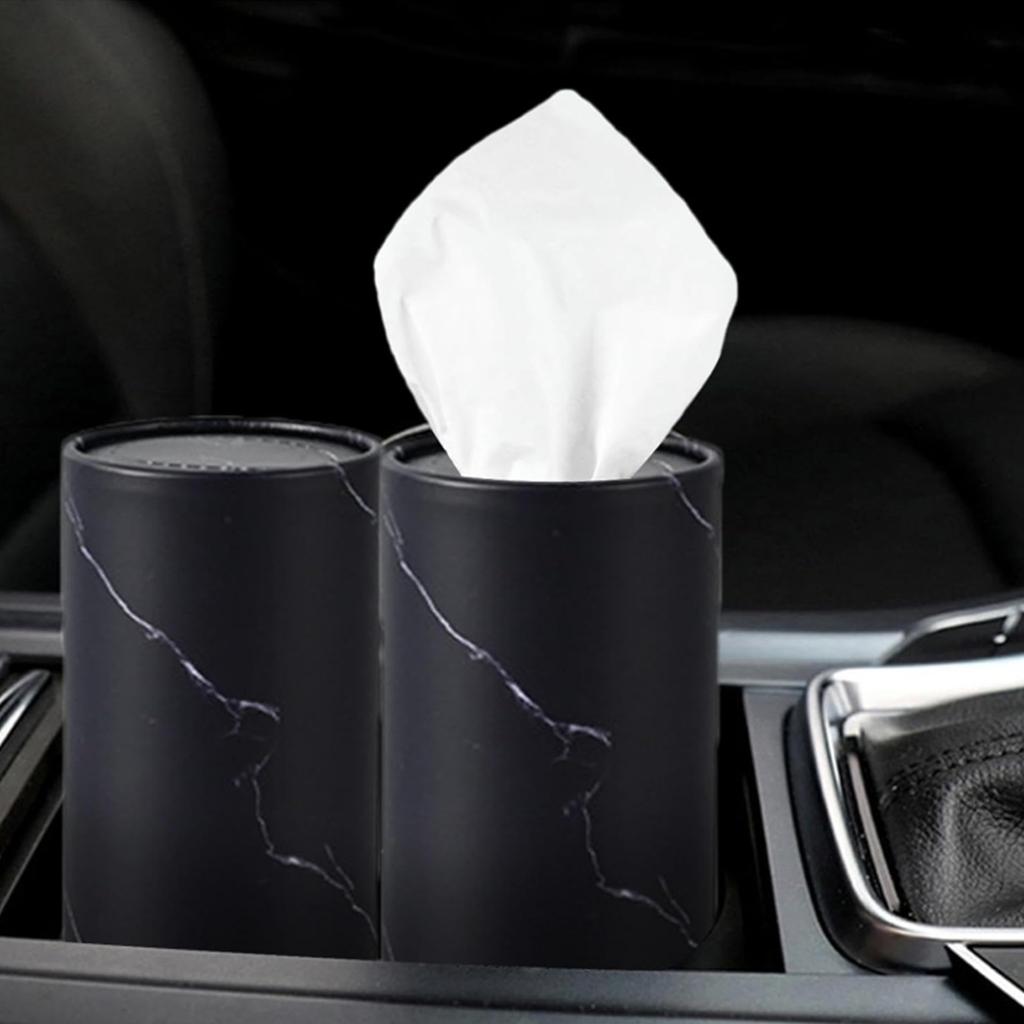 Car Tissue Holder Cylinder Type with Tissue Included Durable Portable Design Suitable for Vehicle Use and Easy Installation