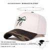 Unisex Bow Embroidery Baseball Caps Outdoor Adjustable Spring and Autumn Casual Sunscreen Hat