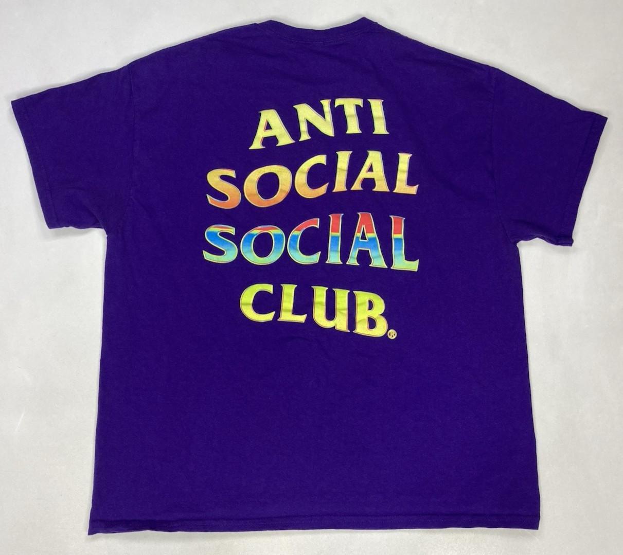 Anti Social Social Club ASSC Thermal Internal Graphic T-shirt Men XL Purple S
