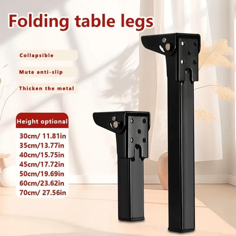 4pcs Folding Table Legs Adjustable 90° Angle Metal Replacement Legs for Sofa Desks and Dressing Tables Includes Mounting Screws