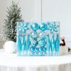 40PCS Shatterproof Assorted Christmas Ball Ornaments Set Colored Plastic Decorative Baubles Decorations Snowflake
