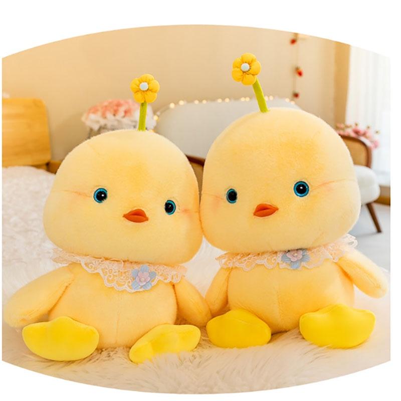 Cute Plush Toy Doll For Children's Birthday Gift Animal Chicken Design Short Plush Material 20cm Height