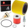 Air Filter Foam Oil Filter Spark Plug For Kawasaki Bayou 220 250 300 KLF220 KLF250 KLF300 C/B 2x4 4x4 1989-2011