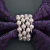 Creative New Diamond-Encrusted Pearl Napkin Ring Metal Hotel & Party Banquet Wedding Decoration
