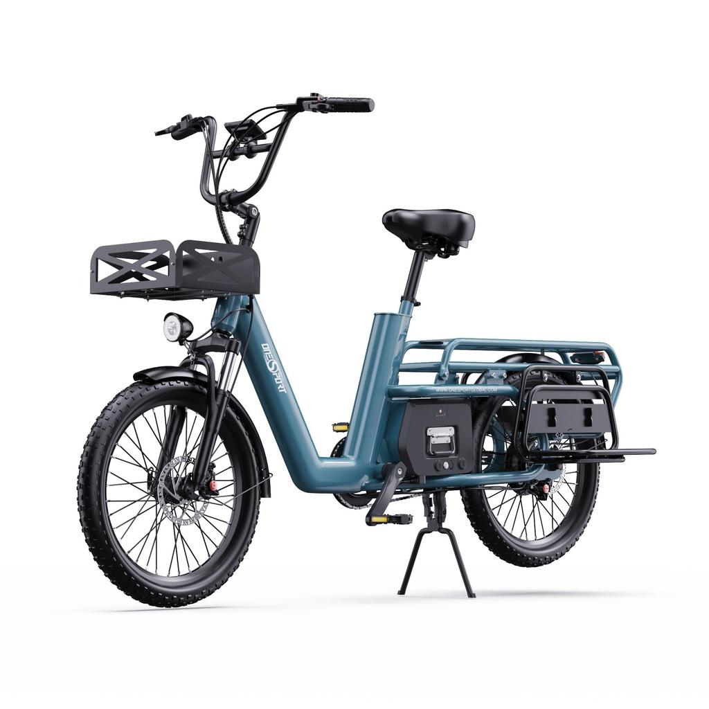 ONESPORT OT01 Elektrikli Kargo Bisikleti 20" Lastikler 650W Motor 48V 27Ah Akü
