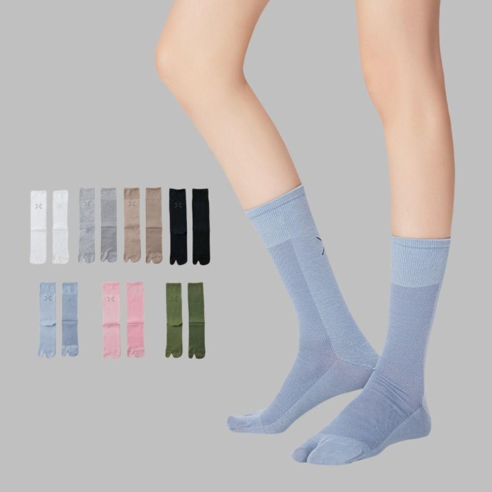 

Breathable Two Toe Socks JK Calf Long Socks Comfortable Split Toe Tube Socks Summer синій