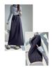 Women's Grey High-Waisted Drawstring Sports Skirt: 2025 Autumn/Winter Casual Loose Straight-Leg Half-Length.