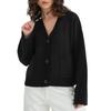 Women's Solid Color V-neck Pocket Knitted Cardigan With Loose And Soft Texture Design, Sweater Jacket