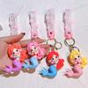 Enchanting Mermaid Princess Keychain 2024 Silicone Keyring Pvc Gift For Women