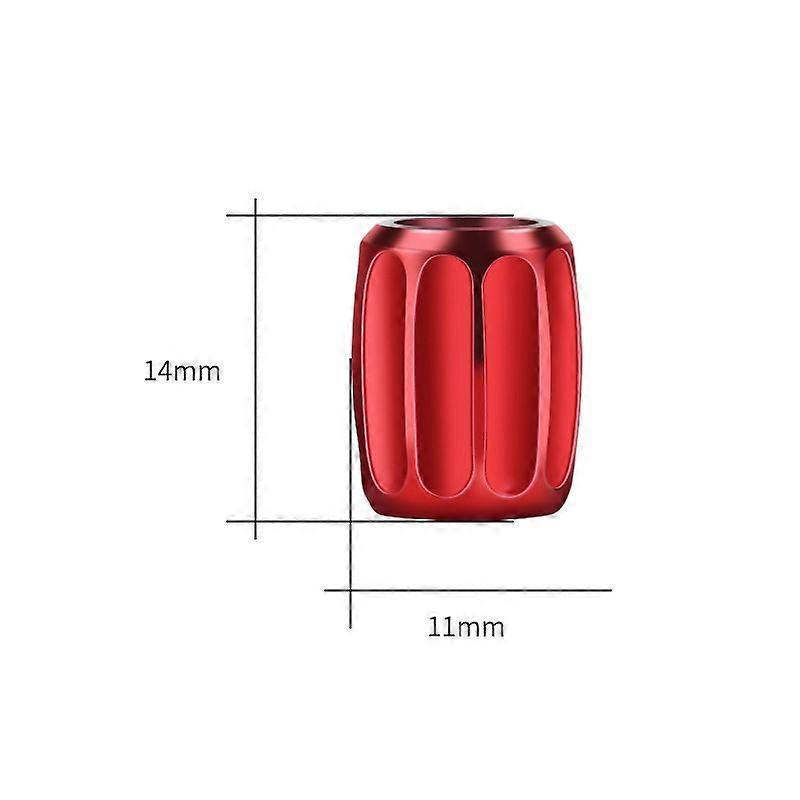 New Aluminum Alloy Automobile Motorcycle Electric Vehicle Tire Anti-theft Valve Cap ([red] Set of Four)