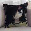 Anime Watamote Game For Cartoon Print Peripheral Pillow Case Cushion Cover Home Decor Birthday Gift Pillowcover